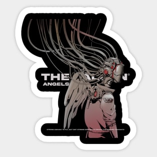 Rise Above Limitations: Cyborg Fallen Angel Sticker